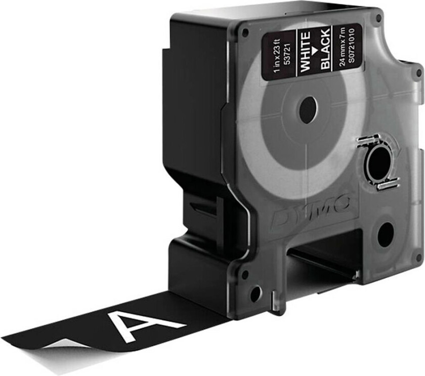 Dymo Tape D1 24mm Hvit/svart