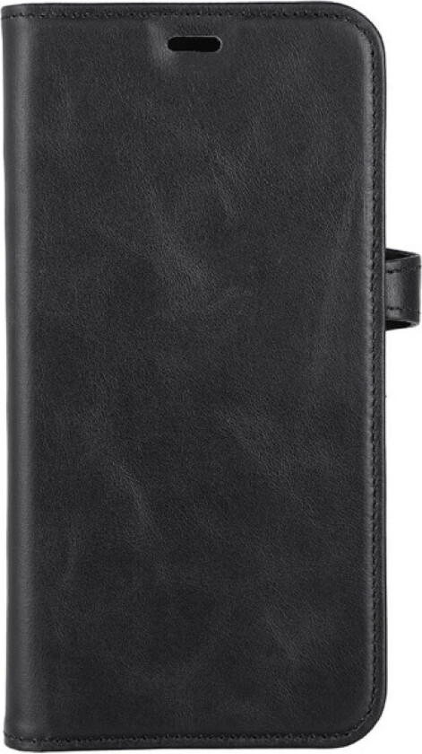 iPhone 14 Plus Gear Buffalo Flip Deksel i Ekte Skinn med Lommebok & Magnetlås - Svart