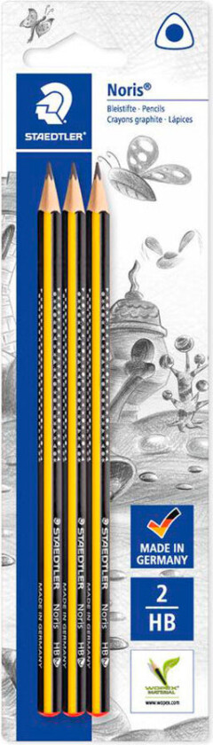 Bilde av Pencil Noris HB 3pcs bc 100% PEFC