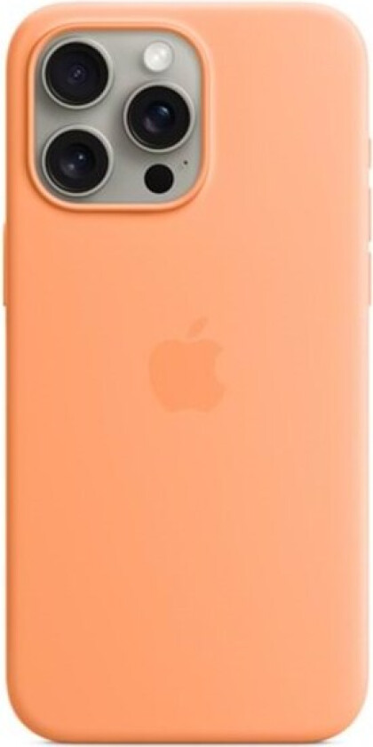 iPhone 15 Pro Max Silicone Case with MagSafe - Orange Sorbet