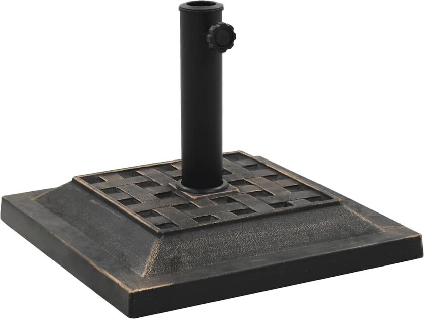 Bilde av Parasollfot polyresin firkantet 12 kg bronse