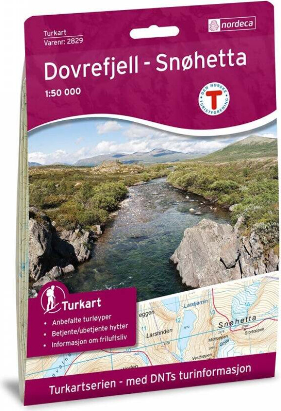 Dovrefjell Snøhetta 1:50 000