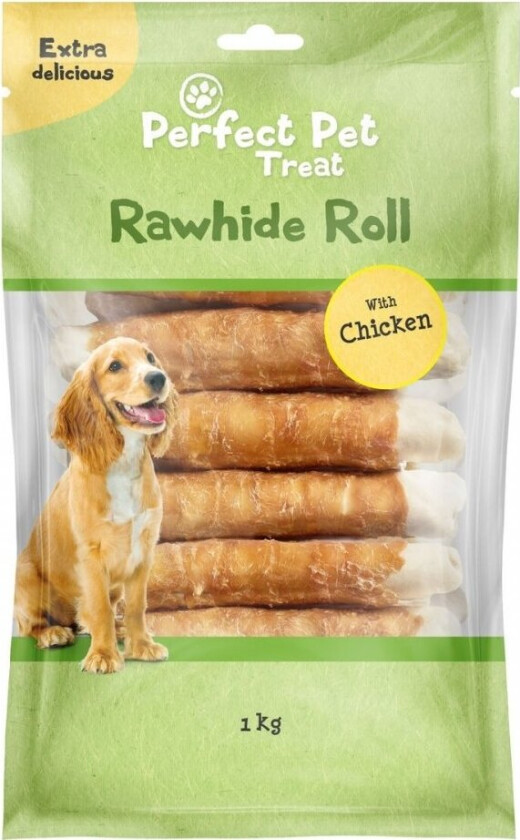 Perfect Pet Rawhide roll chicken wrap 18 cm 15 pcs 1 kg