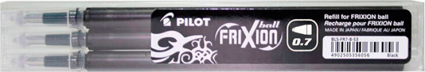 Bilde av Refill geleroller Frixion 0,7mm Sort (3)