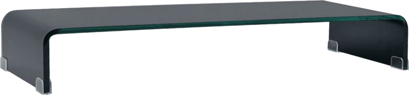 TV-benk glass svart 90x30x13 cm