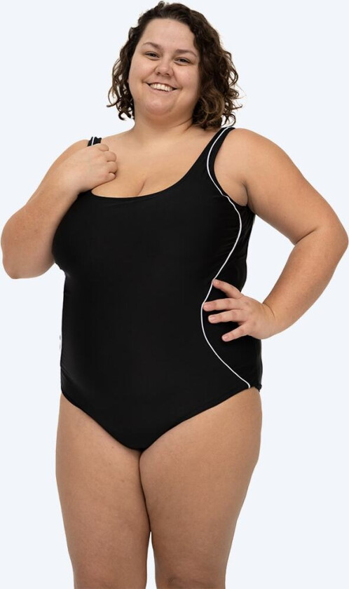 badedrakt plus size til damer - Marilla - Svart
