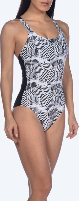 badedrakt til damer - Viola Cradle - Svart/hvit