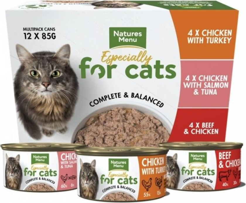 Natures Menu Cat Adult Multipack 12x85 g