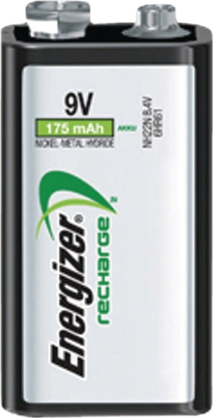 Recharge Power Plus Batteri oppladbart, 9 V