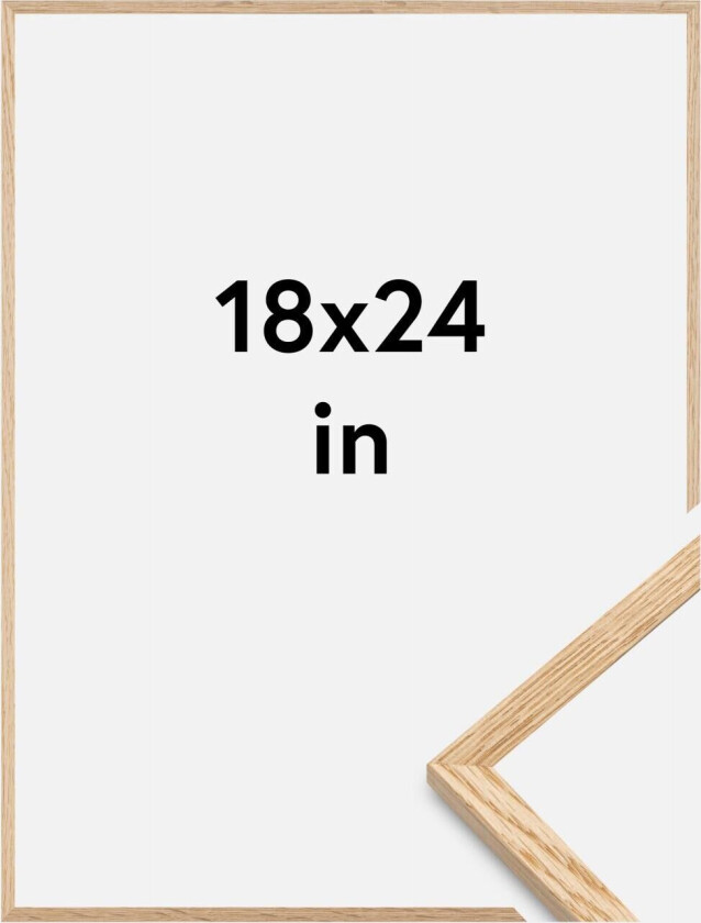 Ramme Tynn Eik Akrylglass 18x24 Inches (45,72x60,96 Cm)