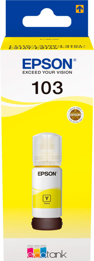 103 - 65 ml - gul - original - blekkrefill - for L1210, L3210, L3211, L3250, L3251, L3256, L3260, L3266, L5296; EcoTank L11050, L1250