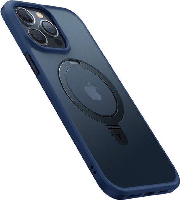 UPRO Ostand Matte Case for iPhone 15 Pro (navy blue)