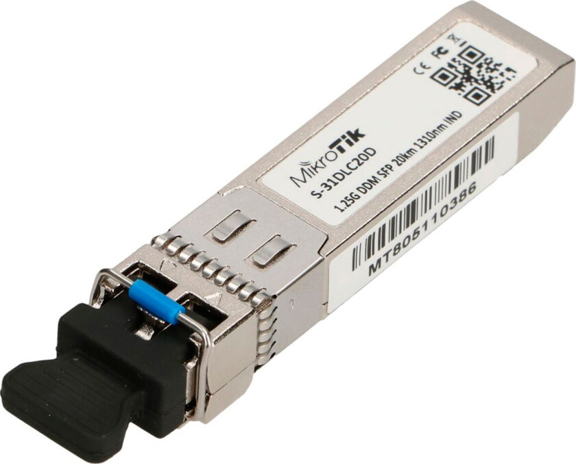 S-31DLC20D - SFP (mini-GBIC) transceivermodul - SFP (mini-GBIC) / LC-enkeltmodus - opp til 20 km - 1310 nm