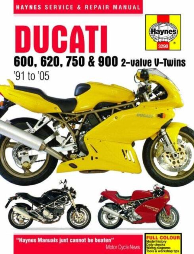 Ducati 600, 620, 750 & 900 2-valve V-Twins (91 - 05) Haynes Repair Manual av Haynes Publishing
