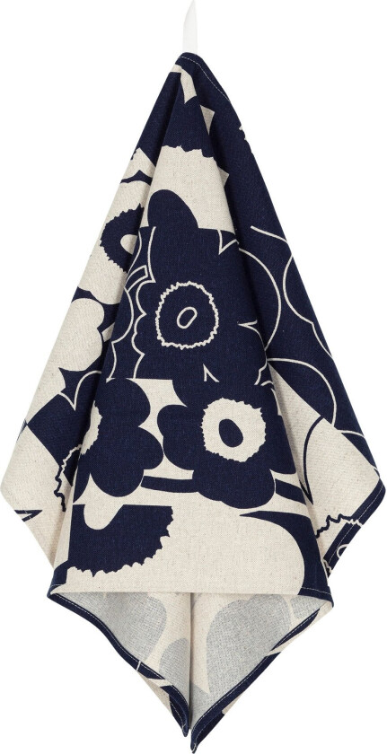 Unikko Kollaasi kjøkkenhåndkle Lin-dark navy