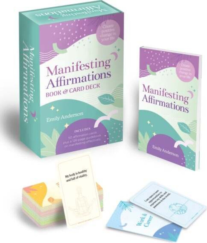 Manifesting Affirmations Book & Card Deck av Emily Anderson