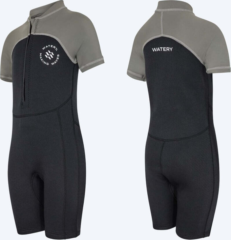 UV våtdrakt til barn - Calypso Shorty - Grå/svart