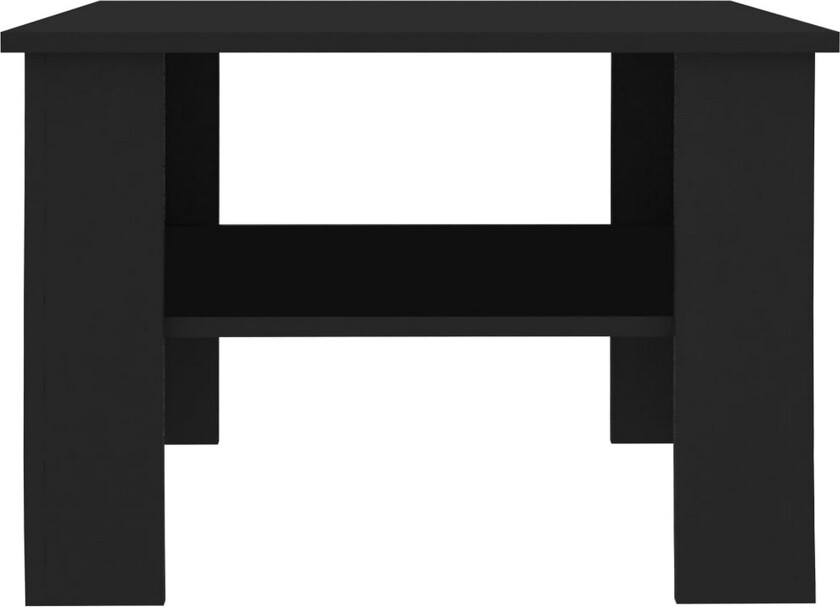 Salongbord svart 60x60x42 cm sponplate
