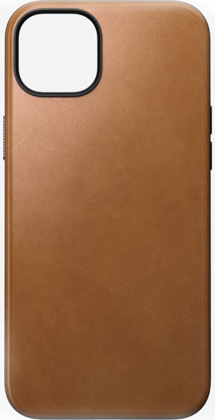 iPhone 15 Plus Modern Leather Deksel - MagSafe Kompatibel - Tan