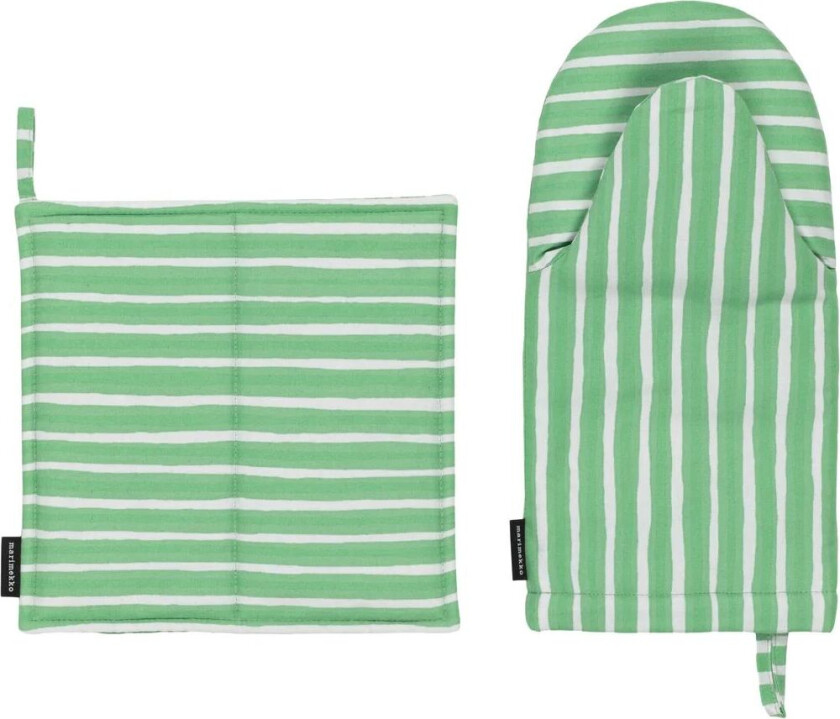 Piccolo gryteklut + grytevott 2 deler Light grey-spring green