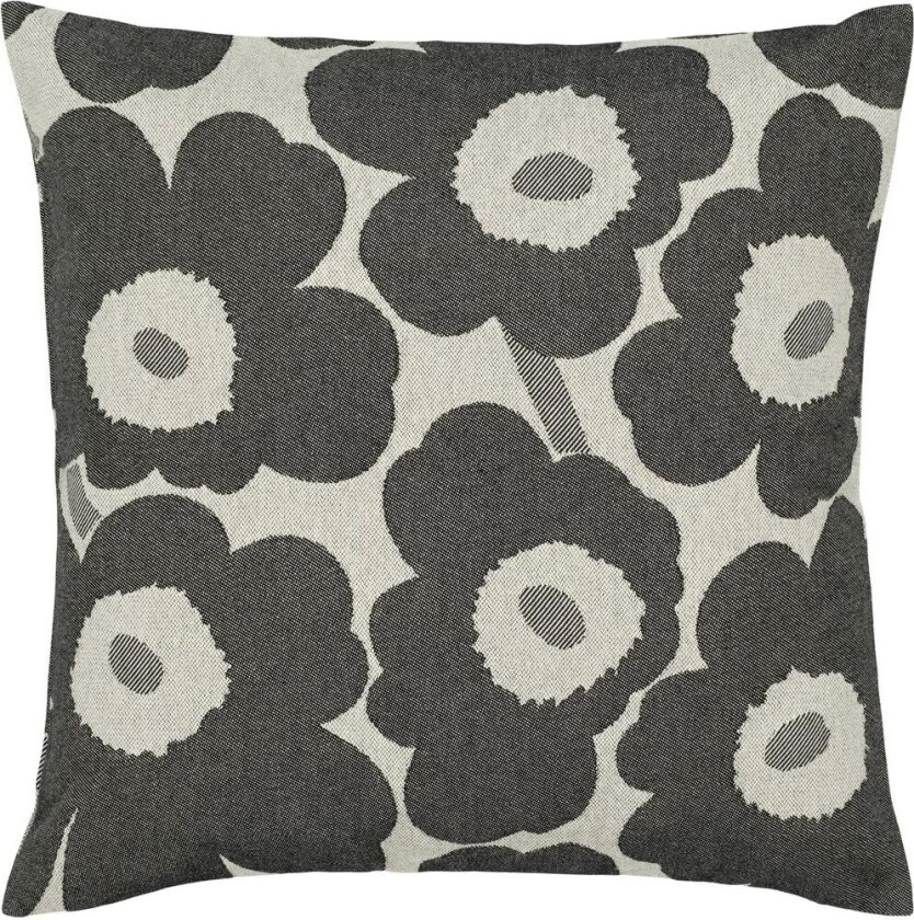 Pieni Unikko putetrekk 47x47 cm Off white-charcoal-sand