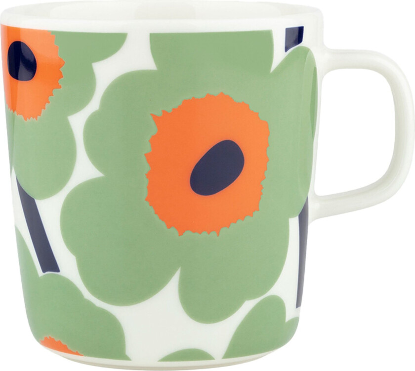 Unikko kopp 40 cl White-sage-orange-dark blue
