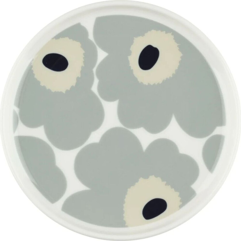 Unikko tallerken Ø13,5 cm White-light grey-sand-dark blue