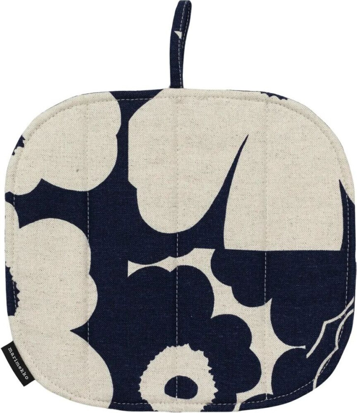 Unikko kollaasi gryteklut 21,5x21,5 cm Lin-dark navy