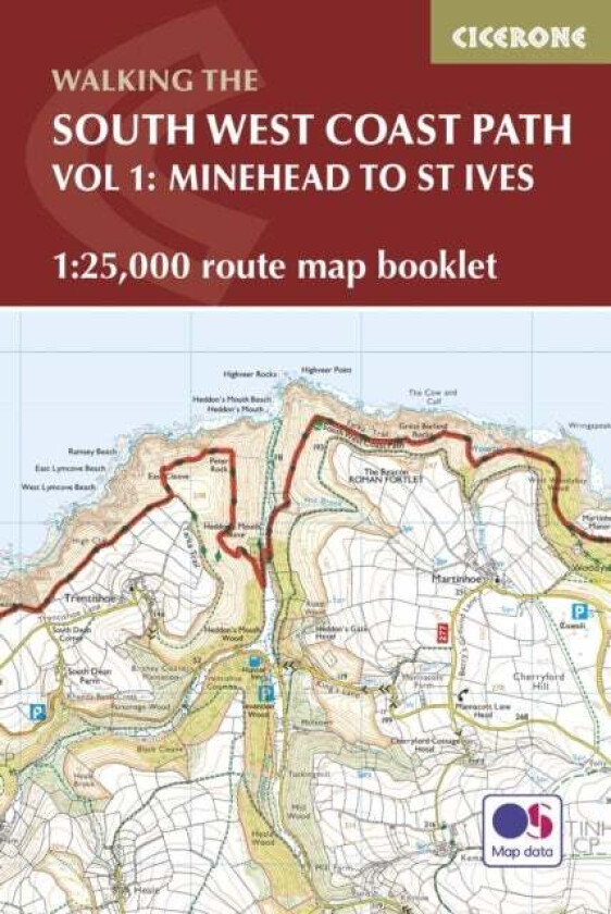 South West Coast Path Map Booklet - Vol 1: Minehead to St Ives av Paddy Dillon