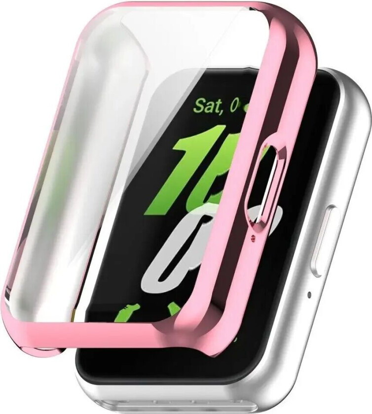 Samsung Galaxy Fit3 Deksel i Plast m. Innebygd Skjermbeskytter - Pink