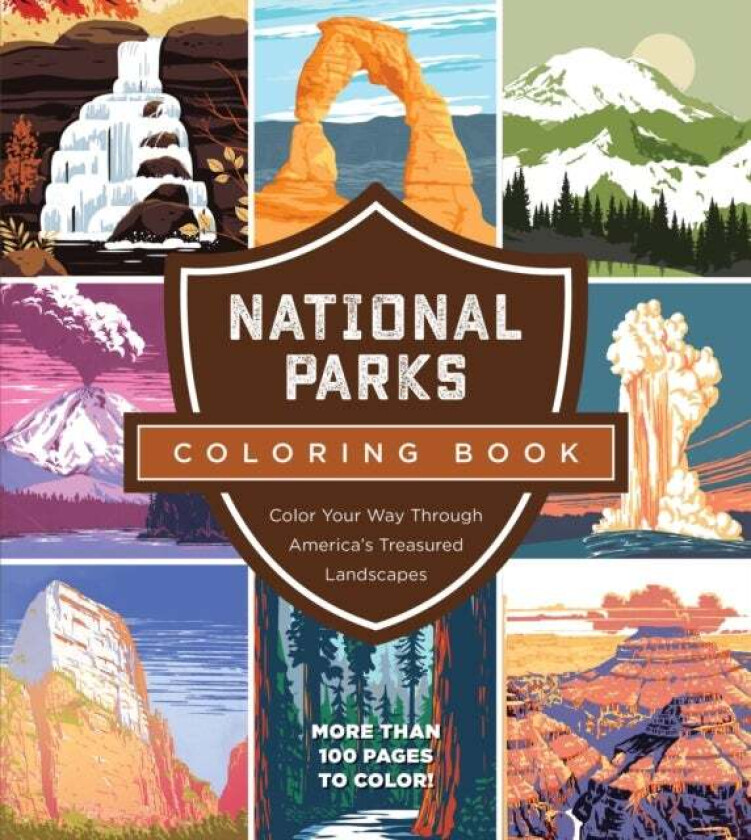 National Parks Coloring Book av Editors of Chartwell Books