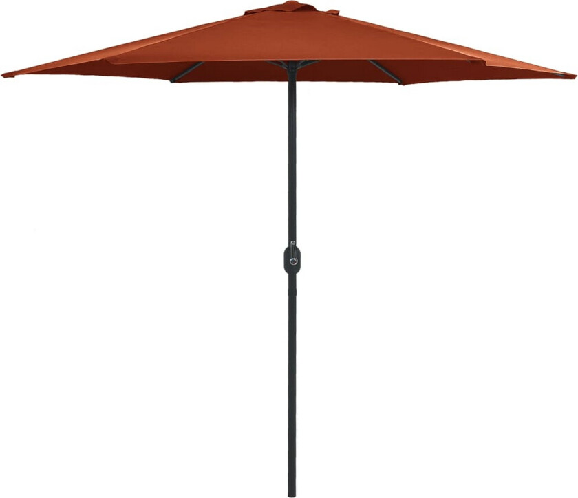 Parasoll med aluminiumsstang 270x246 cm terrakotta