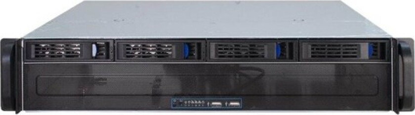 IPC 2U-2404L - Kabinett - Server (Rack) - Svart