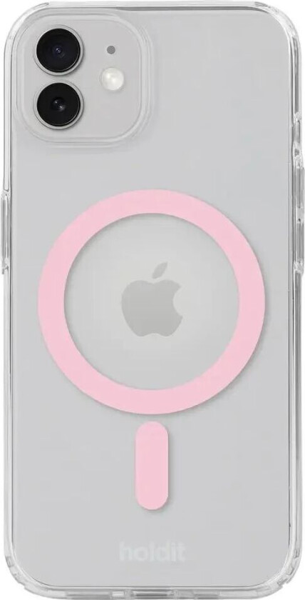 Holdit iPhone 12 / 12 Pro MagSafe Deksel - Transparent / Pink