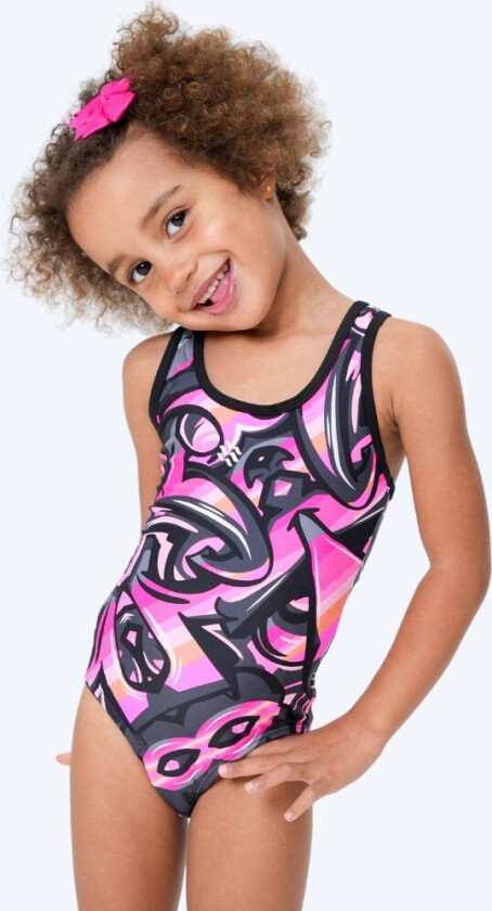 badedrakt til jenter - Rodney - Rosa/svart