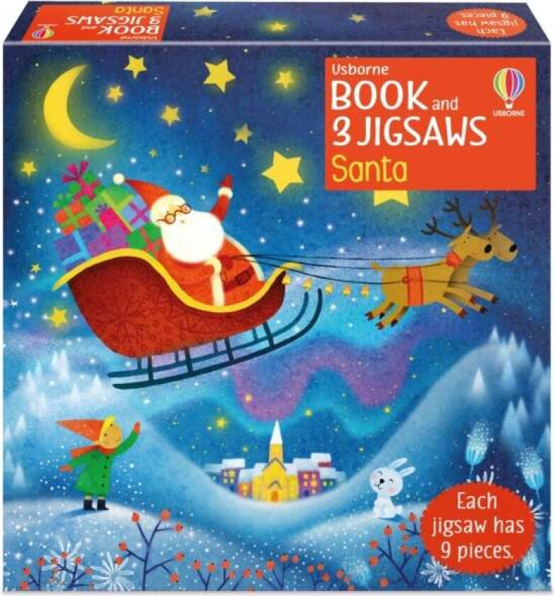 Usborne Book and 3 Jigsaws: Santa av Sam Taplin