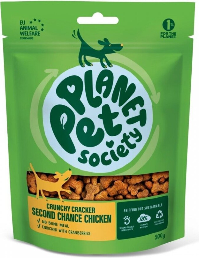 Planet Pet Society Dog Hundegodteri Kylling 200 g
