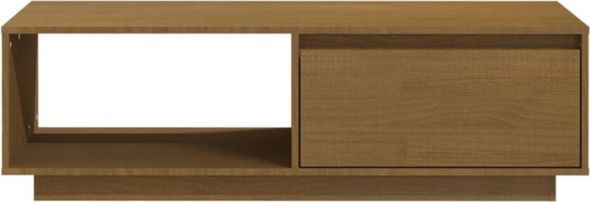 Salongbord 110x50x33,5 cm heltre furu honningbrun