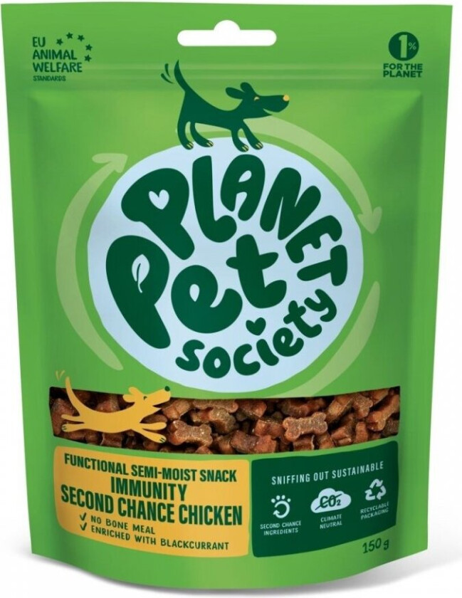 Planet Pet Society Dog Functional Immunity Kylling 150 g