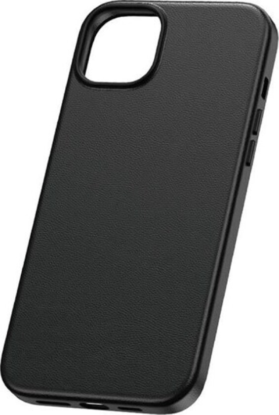 Phone Case for iPhone 15 Fauxther Series (Black)