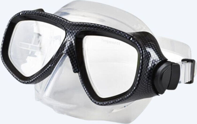 dykkemaske med styrke - M80 (-1.0 til -8.0) - Svart