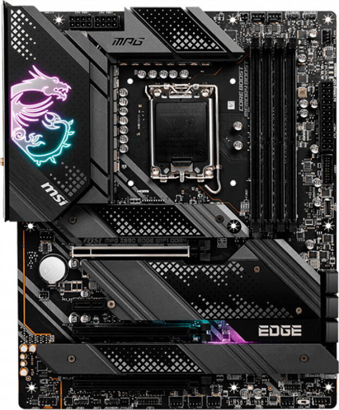 MPG Z690 EDGE WIFI Hovedkort - Intel Z690 - Intel LGA1700 socket - DDR5 RAM - ATX