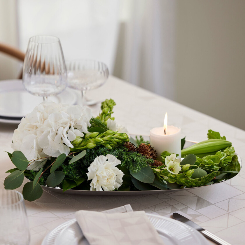 Dorotea fat 42 cm Blankt stål