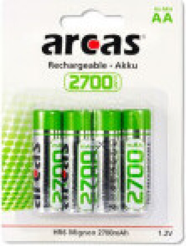 Akku Arcas AA Mignon 2700mAH
