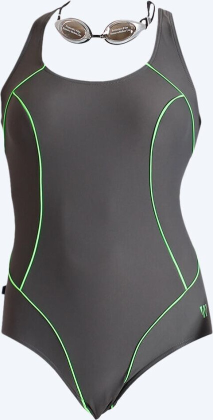 badedrakt i store størrelser til damer - Classic 241s - Svart/hvit