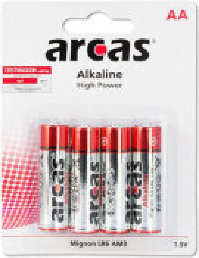 Batteri Arcas Alkaline Mignon AA