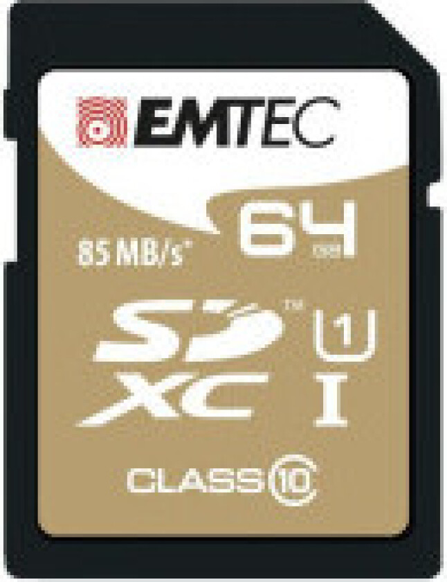 SDXC 64GB Emtec CL10 EliteGold UHS-I 85MB/s Blister