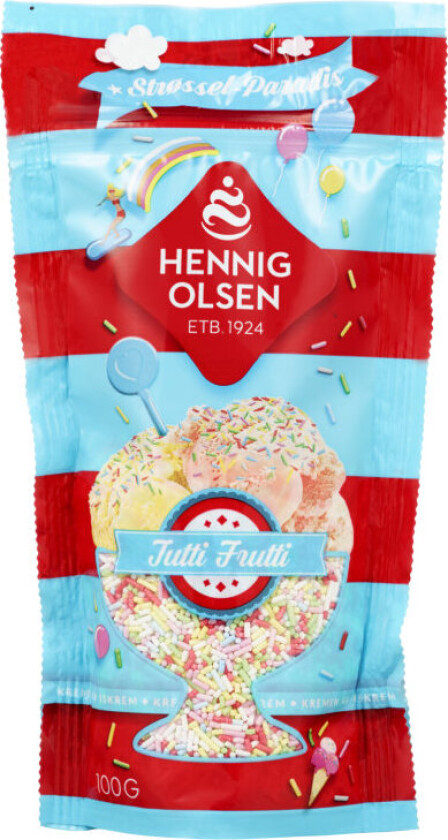 Strøssel Tutti Frutti 100g Hennig-Olsen