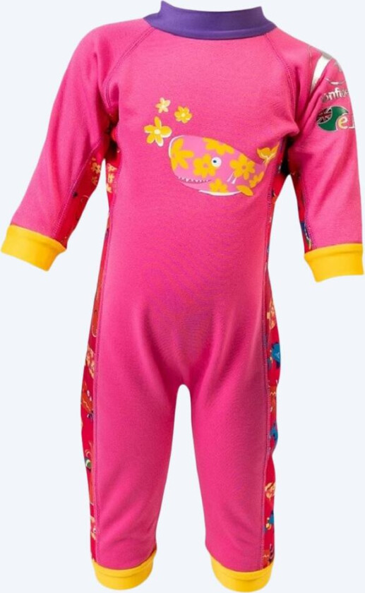 SPLASHY™ UV-drakt baby - 6-9 mnd Rosa motiv
