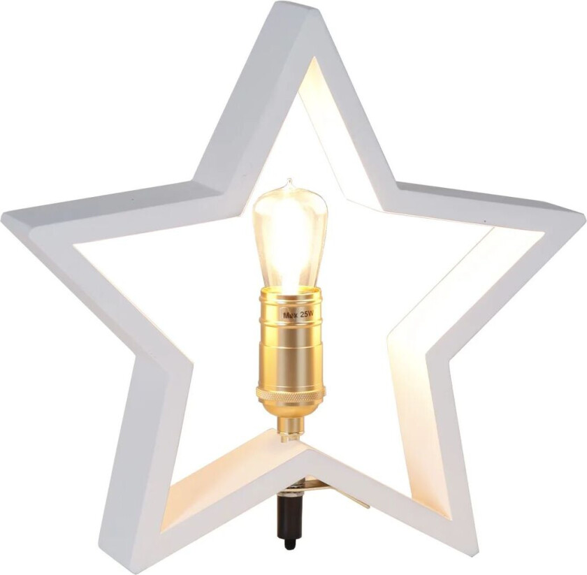 Lysekil adventsstjerne bord 29 cm hvit